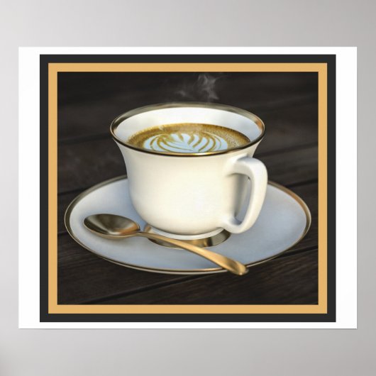 Latte Art Coffee Poster (Voorkant)