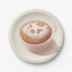 Latte Art Papieren Bordje