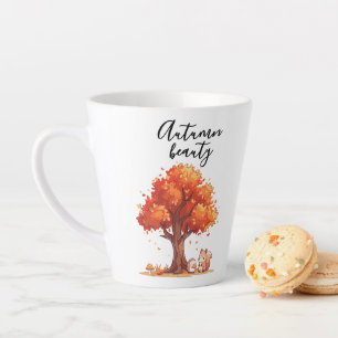 Latte Belle tasse à café d'automne