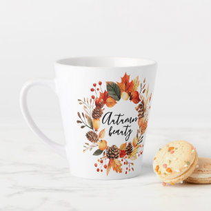 Latte Belle tasse à café d'automne