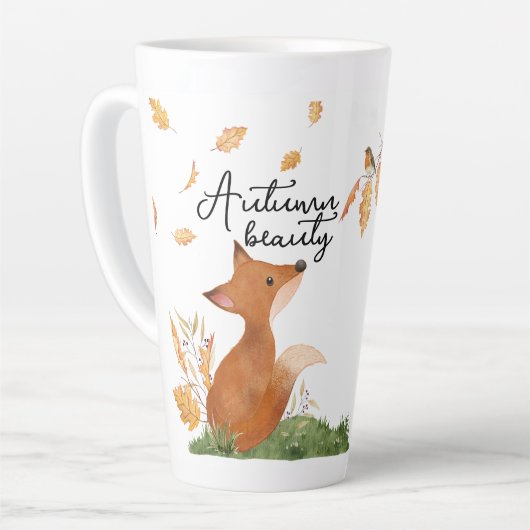 Latte Belle tasse à café d'automne (Angle gauche)