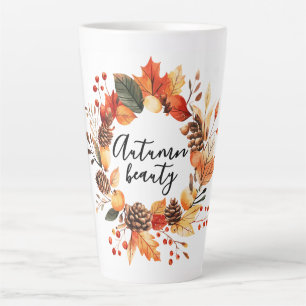 Latte Belle tasse à café d'automne