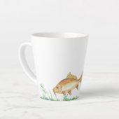 Latte Belle tasse avec du poisson d'eau douce (Angle gauche)