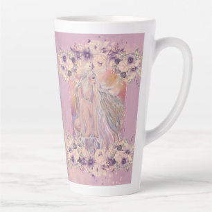 Latte Belle tasse de café Angel sunrise par Renee
