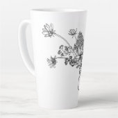 Latte Bouquet de la tasse de dessin (Angle gauche)