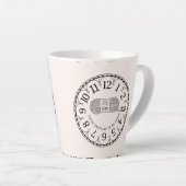 Latte breien om vandaag te doen latte mok (Rechterhoek)