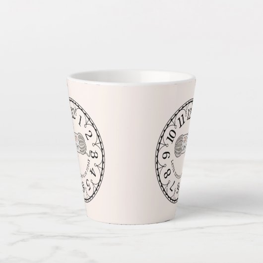 Latte breien om vandaag te doen latte mok (Voorkant)