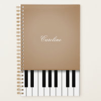 Latte Brown Piano Clavier Musique personnalisée
