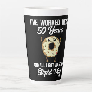 Latte Cadeau de tasse d'appréciation de 50 ans de travai