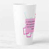 Latte Café et tasse de thé inspirants (Devant)