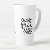 Latte Café Mug - Prière du salut - Foi (Angle droit)