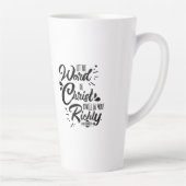 Latte Café Mug - Prière du salut - Foi (Droite)