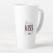 Latte Cette tasse est un baiser (Angle droit)