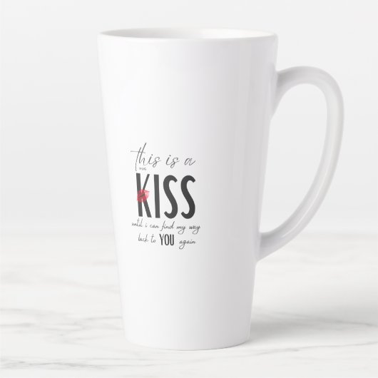 Latte Cette tasse est un baiser (Droite)