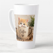 Latte Charme de chaton dans une tasse de café (Angle gauche)