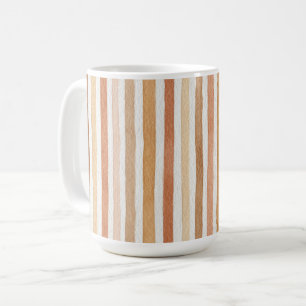 Latte Cocoa Crème Blush Strepen Koffiemok