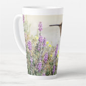 Latte Colombe à fleurs sauvages Tasse à café en art numé (Angle gauche)