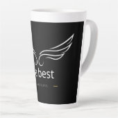Latte Conception de tasse à café super – Style audacieux (Angle droit)