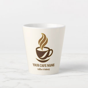 Latte Conception de tasse de café ouverture de café modi
