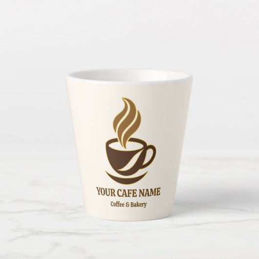 Latte Conception de tasse de café ouverture de café modi (Devant)