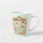 Latte COUVERTURE CONFORTEUSE Tasse Cocoa + Vert (Droite)