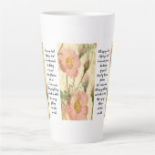 Latte Cup Floral Fill MyCup, Lord Scripture Mok (Voorkant)