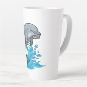 Latte Dauphin joyeux Splash - Tasse (Angle droit)