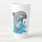 Latte Dauphin joyeux Splash - Tasse (Devant)