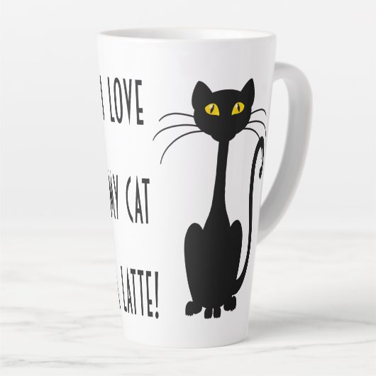 Latte de chat - 17 oz. Mug (Angle droit)