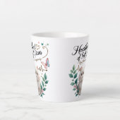 Latte de pattes douces - Mug de 12 oz avec batteme (Devant)