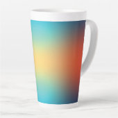 Latte dégradé de forme libre sur tasse (Angle droit)