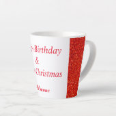 Latte Double occasion anniversaire et la tasse de Noël (Angle droit)