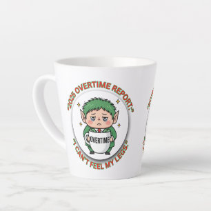 Latte Elfe des Heures Supplémentaires Drôle - Tasse de C