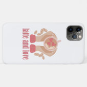 Latte en liefdesbeker, handen en koffie Case-Mate iPhone case (Achterkant (horizontaal))