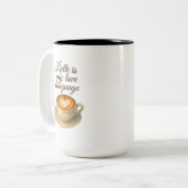 Latte Est Mon Amour Langue Premium Mug (Devant gauche)