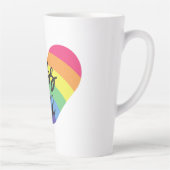 Latte Fierté - embrasse-moi. L'amour est juste. Tasse la (Droite)