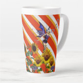 Latte Fleur de tasse de tournesol (Angle droit)