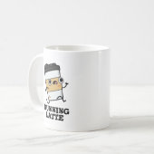 Latte Funny Coffee Pun Koffiemok (Voorkant links)