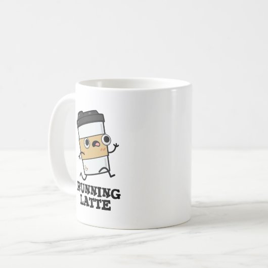 Latte Funny Coffee Pun Koffiemok (Voorkant links)