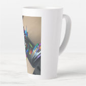 Latte grand tasse de crayon (Angle droit)