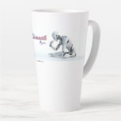 Latte koffie mokken en kopjes (Rechterhoek)