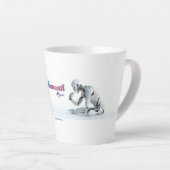 Latte koffie mokken en kopjes (Rechterhoek)