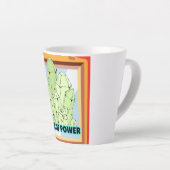 Latte la tasse de pouvoir (Angle droit)
