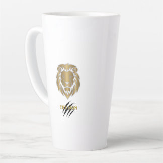 Latte La tasse graphique Lion Or & Noir