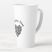 Latte La tasse sans caféine (Angle droit)