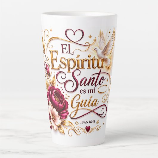 Latte Le Saint-Esprit est mon Guide | Tasse Chrétienne (Devant)
