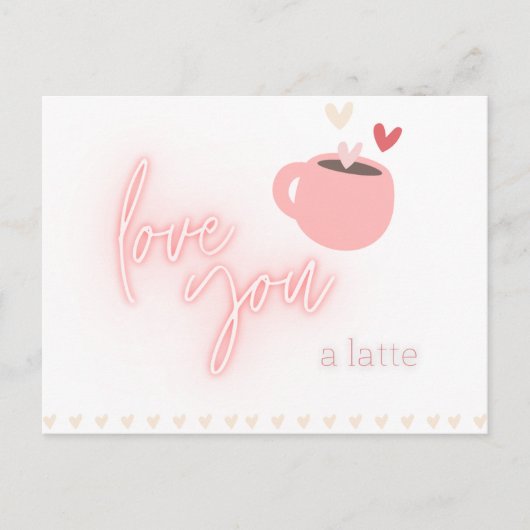Latte Love-Briefkaart Briefkaart (Voorkant)