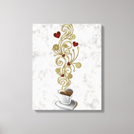 Latte Love Canvas Afdruk (Voorkant)