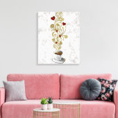 Latte Love Canvas Afdruk (Insitu (Woonkamer))
