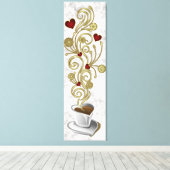 Latte Love Canvas Afdruk (Insitu (Houten vloer))
